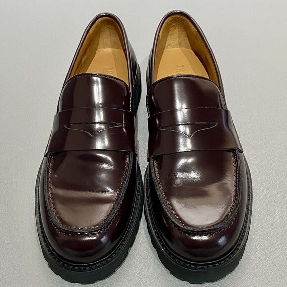 Thursday Boots Everyday Penny Loafers Burgundy Leather  display picture 3